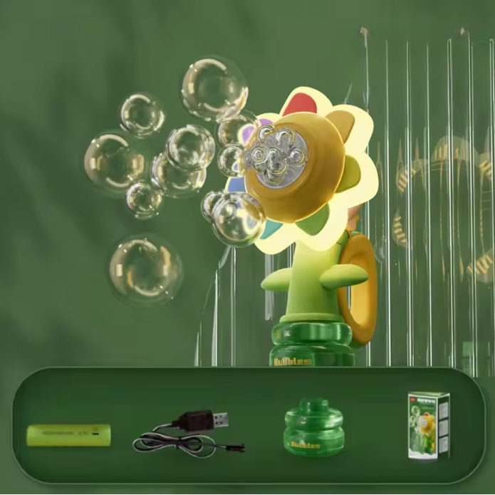Flower Bubble Machine